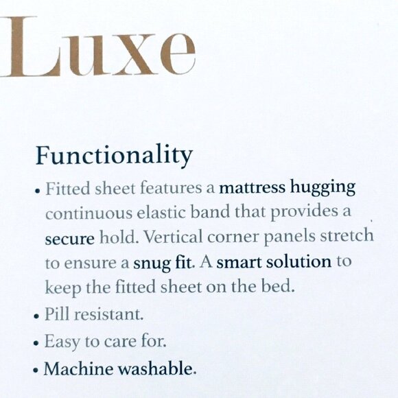 new WISTERIA Charter Club Sleep Luxe 800 TC 100% Cotton Sateen QUEEN Sheet Set - Picture 5 of 9